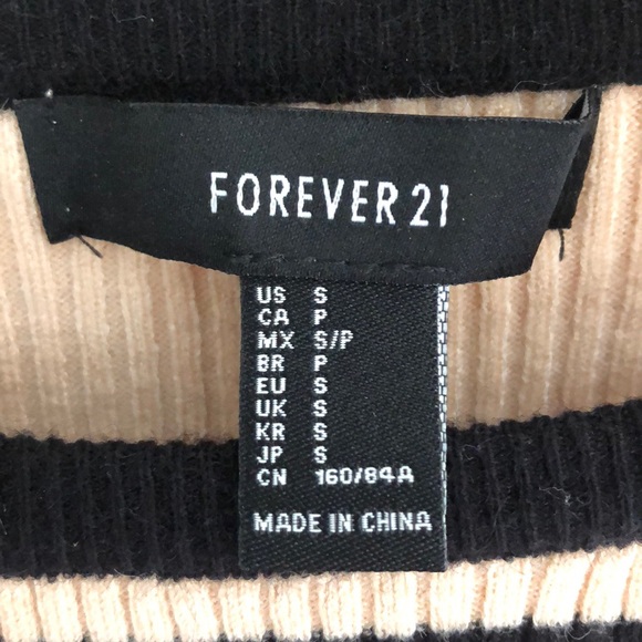 Striped sweater crop top - Picture 3 of 3